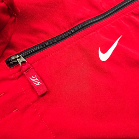 Nike Dri-Fit Half Zip Front Pocket Hoodie Windbreaker Jacket Women's Small- Red - Picture 5 of 12